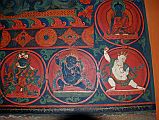 Lo Manthang Thubchen 06-2 Main Assembly Hall Paintings Left Of Door